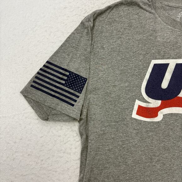 Black Hawk Style Shirt Mens 2XL Gray USA Short Sleeve American Flag Military - Picture 4 of 9